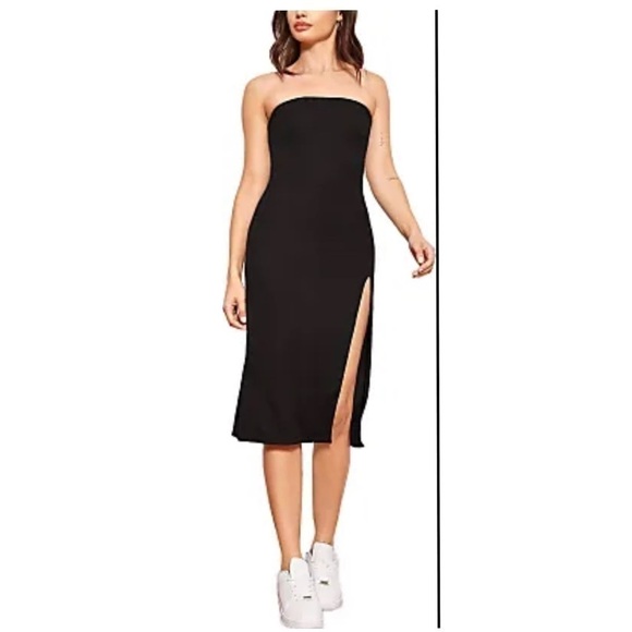 Wayf Dresses & Skirts - 𝅺wayfarer Crush Velvet Strapless Dress Size 8